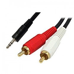 3.5MM M – 2 X RCA M ADAPTER