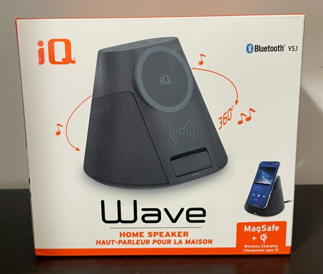 iQ Wave Bluetooth Home Speaker And Wireless Charge