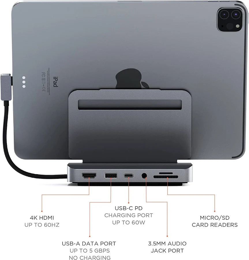 Satechi Aluminum Stand Hub for Ipad Pro