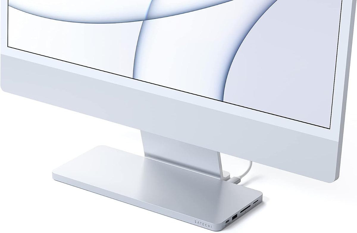 Satechi Slim Dock for 24-inch iMac, Tool-Free M.2 SSD Enclosure, Silver