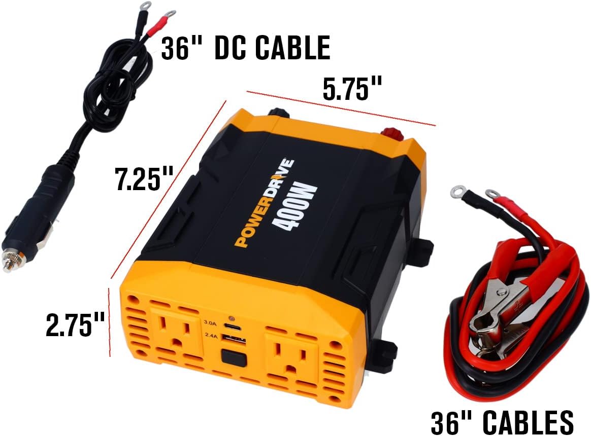 PowerDrive PWD400 400 Watt Power Inverter