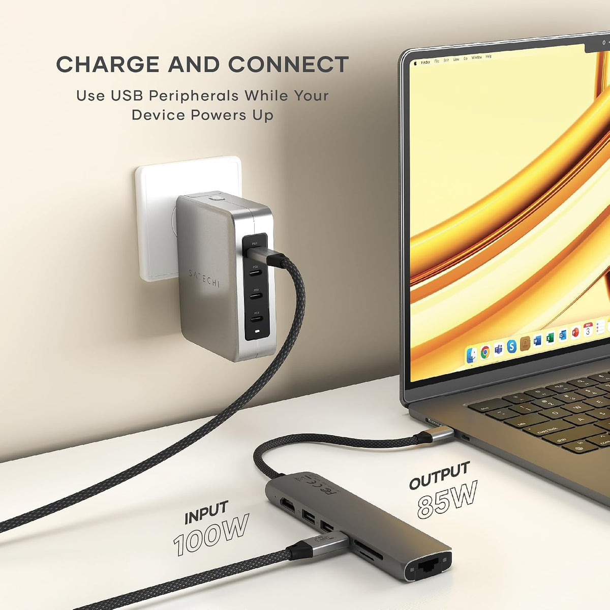 Satechi 7-in-1 USB-C Hub with Ethernet, 4K/60Hz HDMI, Space Gray
