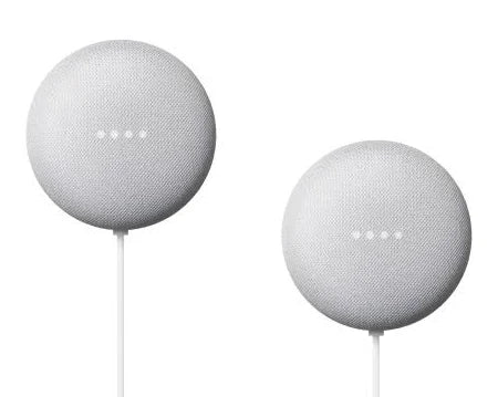 Brand NEW - Google Nest Mini (2nd Gen) Smart Speaker - Chalk - 2 Pack
