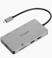 Targus USB-C Multi-Port Hub with up to 100 Watts Pass Through PD Charging