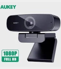 AUKEY 1080p Webcam with noise cancelling microphone, Plug&Play for PC/Mac/Laptop/Macbook/Tablet, Black